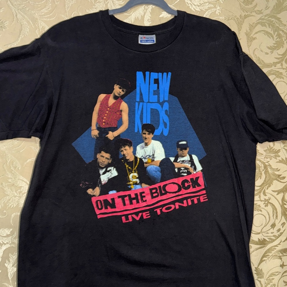 Hanes Black Graphic Tee - New Kids On The Block